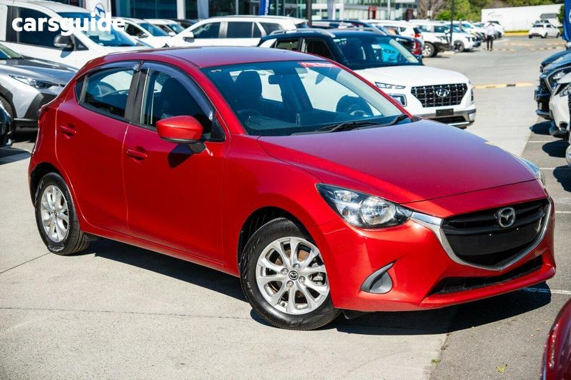 Red 2016 Mazda 2 Hatchback Maxx