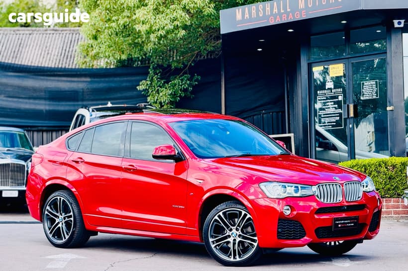 Red 2017 BMW X4 Coupe Xdrive 35D