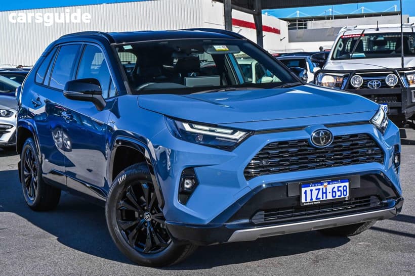Blue 2025 Toyota RAV4 Wagon Xse (2Wd) Hybrid Premium Paint