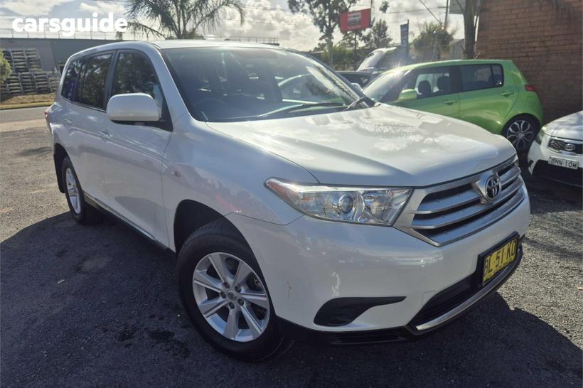 White 2011 Toyota Kluger Wagon Kx-R (Fwd) 7 Seat