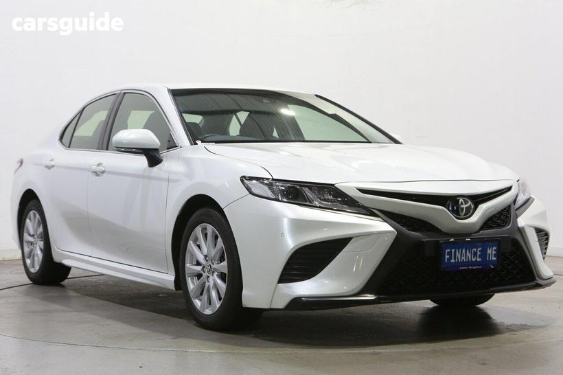 White 2020 Toyota Camry Sedan Ascent Sport Hybrid