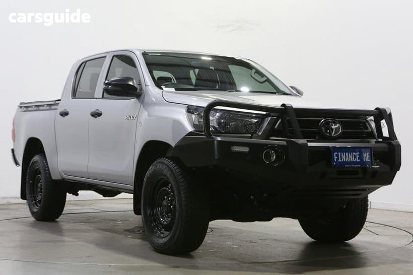 Silver 2023 Toyota Hilux Double Cab Chassis Workmate (4X4)