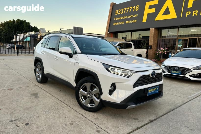 White 2020 Toyota RAV4 Wagon Gxl Awd Hybrid
