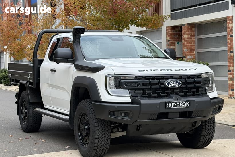 White 2026 Ford Ranger Super Cab Chassis Super Duty (4X4)