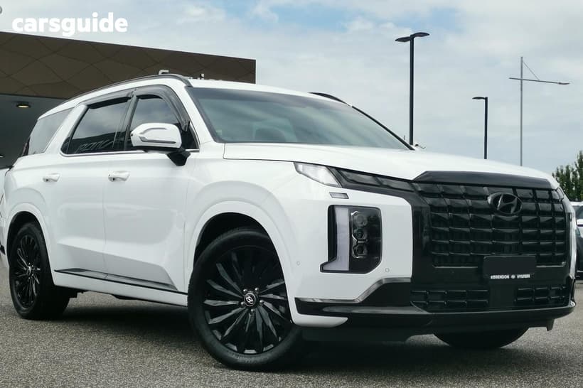 White 2025 Hyundai Palisade Wagon Calligraphy Black Ink (7 Seat)