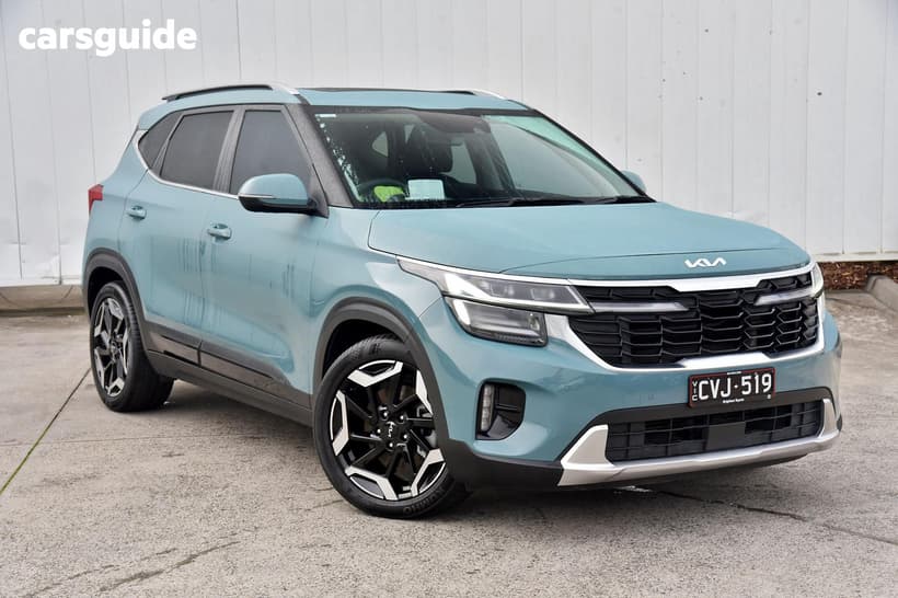 Blue 2023 Kia Seltos Wagon Gt-Line (Awd) (Sunroof)