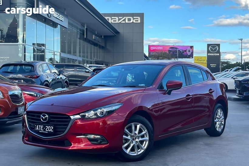 Red 2017 Mazda 3 Hatchback Maxx