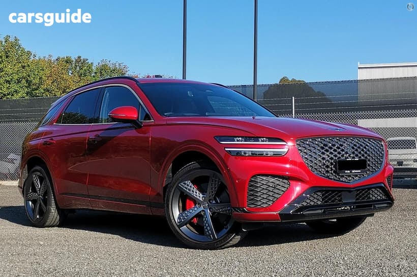 Red 2022 Genesis GV70 Wagon 3.5T Awd Sport