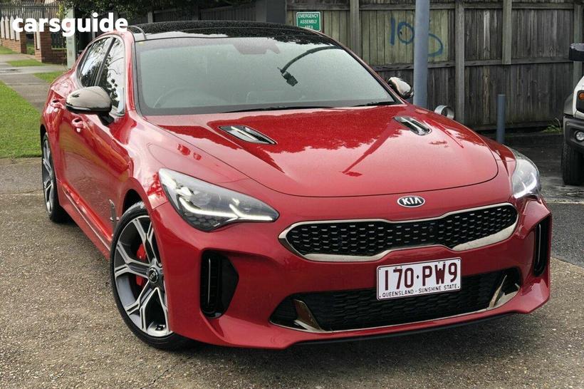 Red 2019 Kia Stinger Sedan Gt (Black Leather)