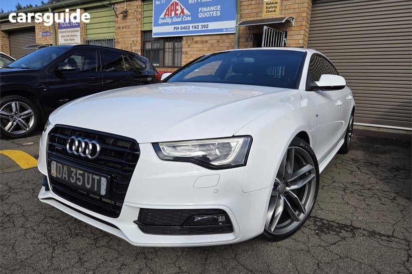 White 2017 Audi A5 Hatchback Sportback 3.0 Tdi Quattro