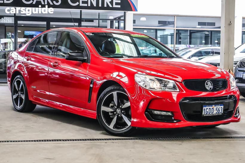 Red 2016 Holden Commodore Sedan Sv6 Black Pack