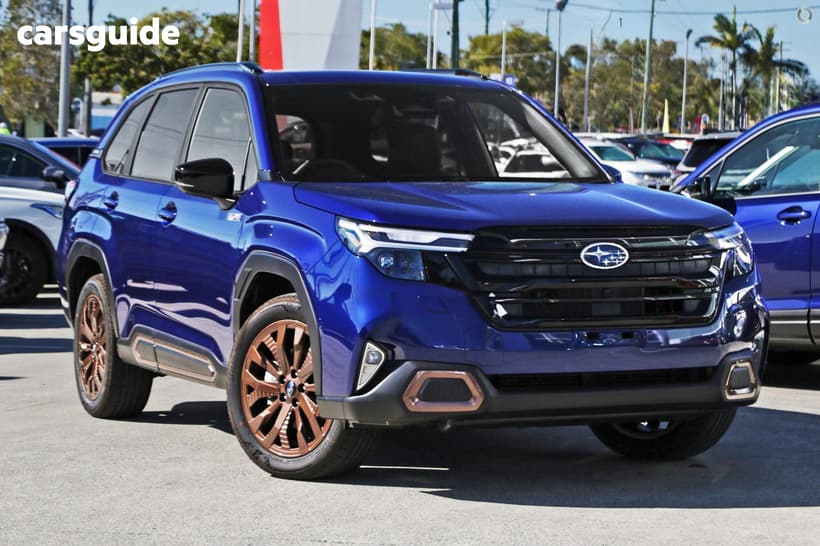Blue 2025 Subaru Forester Wagon Hybrid Sport (Awd)