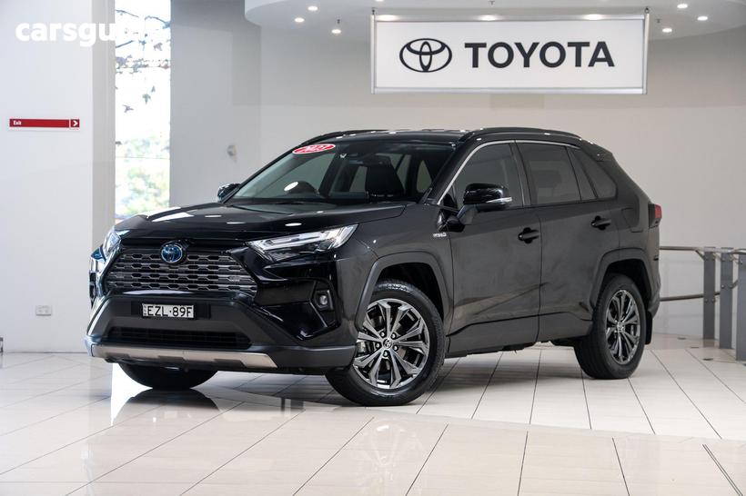 Black 2023 Toyota RAV4 Wagon Gxl (Awd) Hybrid
