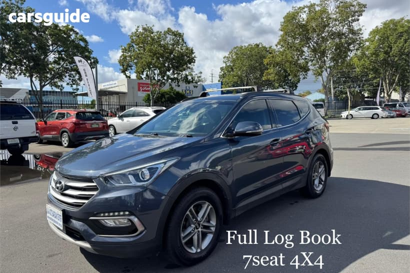 Blue 2018 Hyundai Santa FE Wagon Active Crdi (4X4)