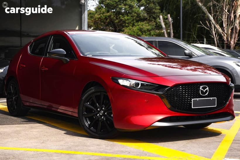 Red 2025 Mazda 3 Hatchback G25 Evolve Sp Vision