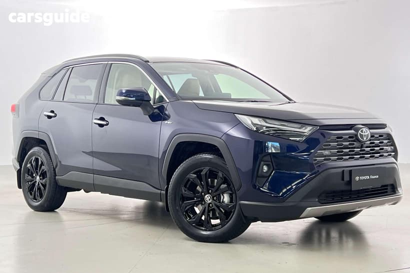 Blue 2025 Toyota RAV4 Wagon Cruiser (Awd) Hybrid