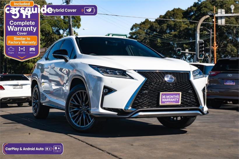 White 2017 Lexus RX SUV F-SPORT (HYBRID)