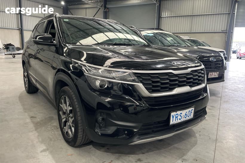 Black 2020 Kia Seltos Wagon Sport+ (Fwd)
