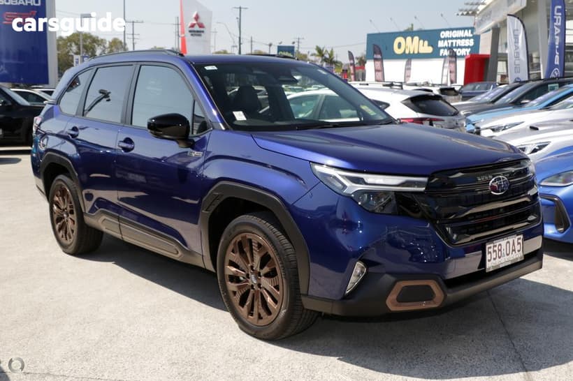 Blue 2025 Subaru Forester Wagon Hybrid Sport (Awd)