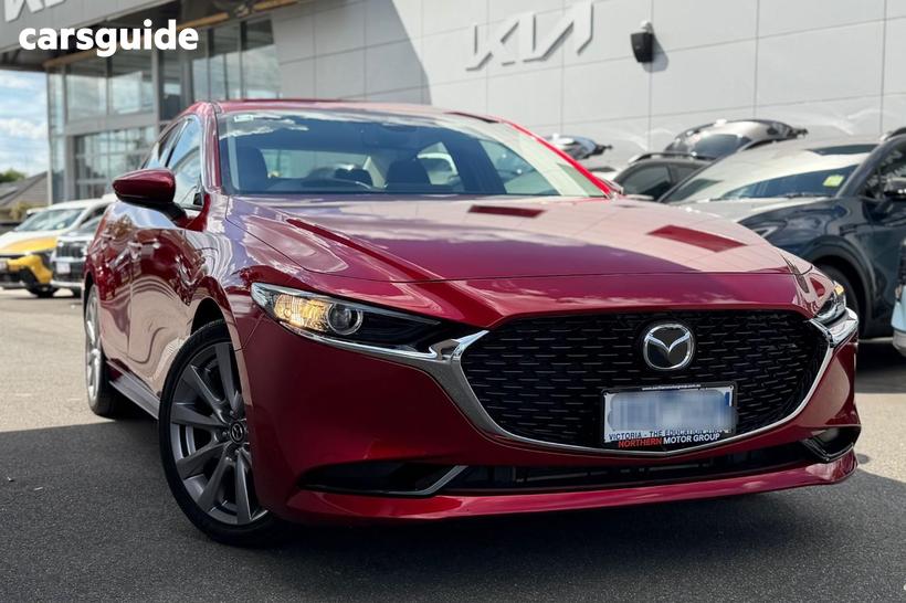 Red 2020 Mazda 3 Sedan G20 Touring Vision