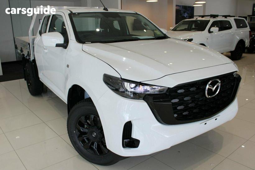 White 2026 Mazda BT-50 Freestyle Cab Chassis Xt (4X4)
