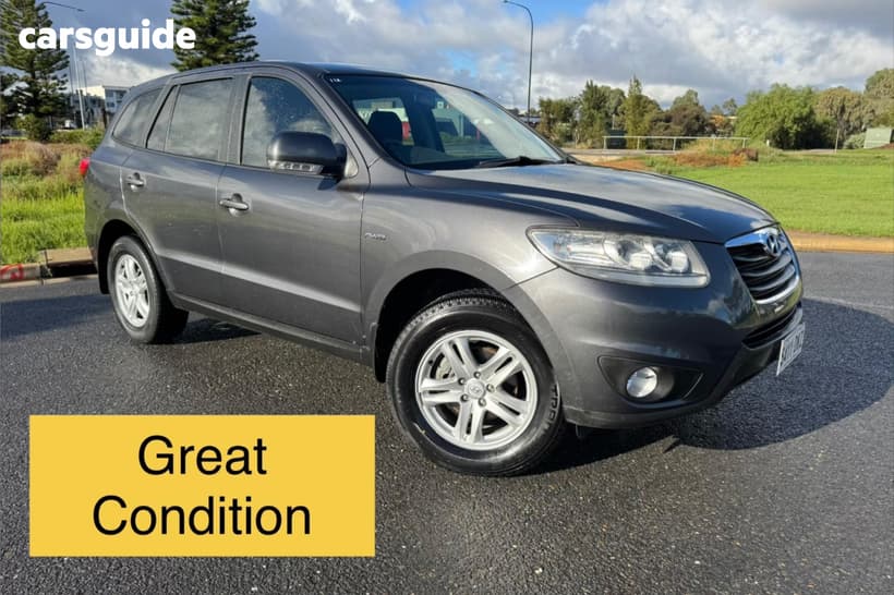 Grey 2010 Hyundai Santa FE Wagon Slx Crdi (4X4)