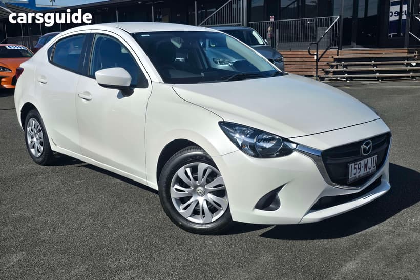 White 2016 Mazda 2 Sedan Neo