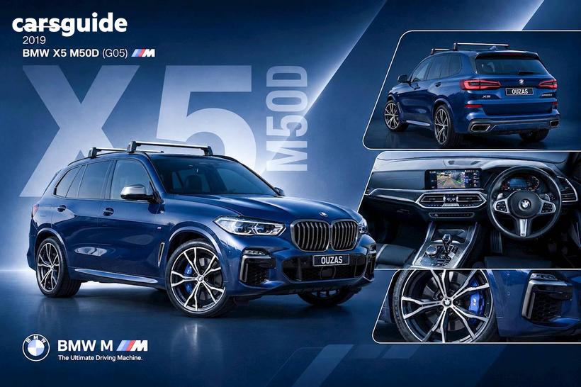 Blue 2019 BMW X5 Wagon M50D