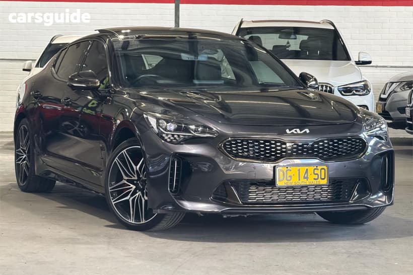 Grey 2022 Kia Stinger Sedan 3.3 Gt (Black Leather)