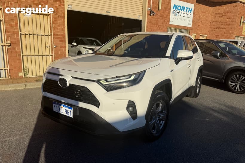 White 2022 Toyota RAV4 Wagon Gx (2Wd) Hybrid