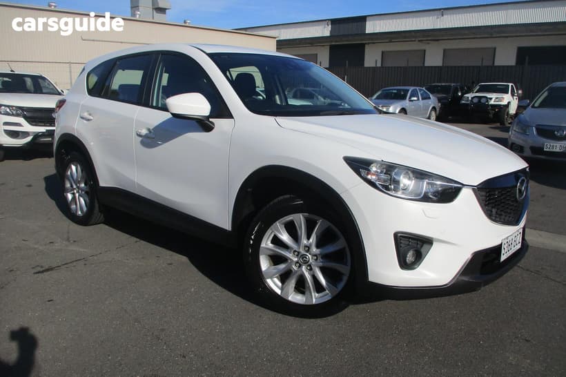 White 2014 Mazda CX-5 Wagon Akera (4X4)
