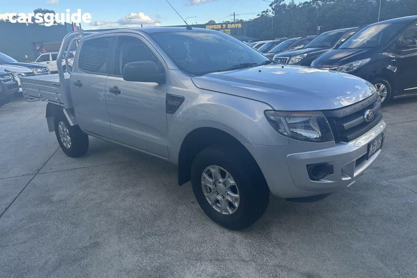 Silver 2013 Ford Ranger Crew Cab Pickup Xl 2.2 Hi-Rider (4X2)