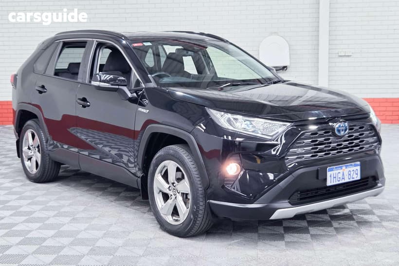 Black 2021 Toyota RAV4 Wagon Gxl (Awd) Hybrid