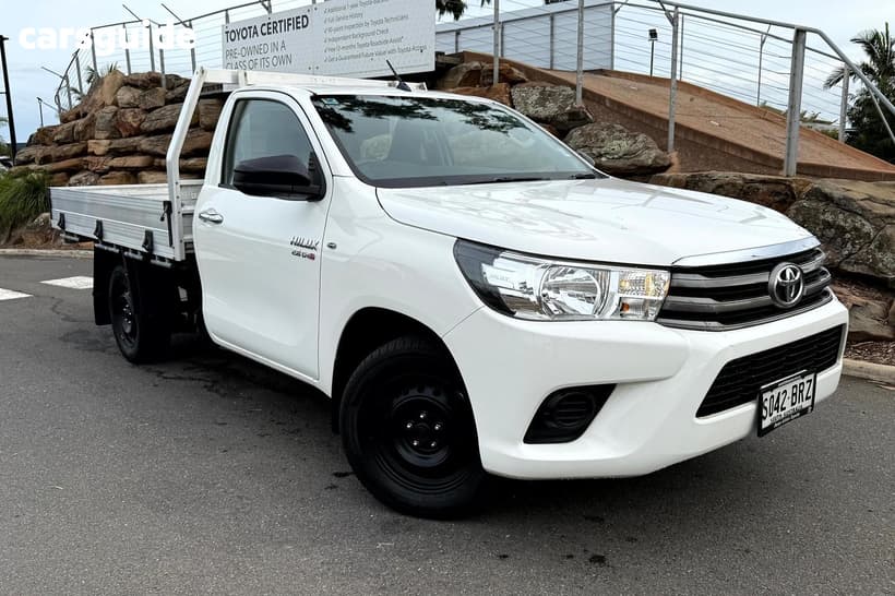 White 2017 Toyota Hilux Cab Chassis Sr