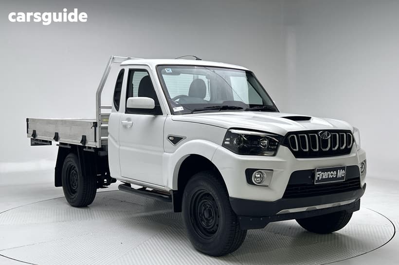 White 2022 Mahindra PIK-UP Cab Chassis S6+ 4X2 With Gpa Tray