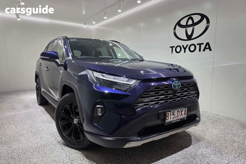 Blue 2022 Toyota RAV4 Wagon Cruiser (2Wd) Hybrid