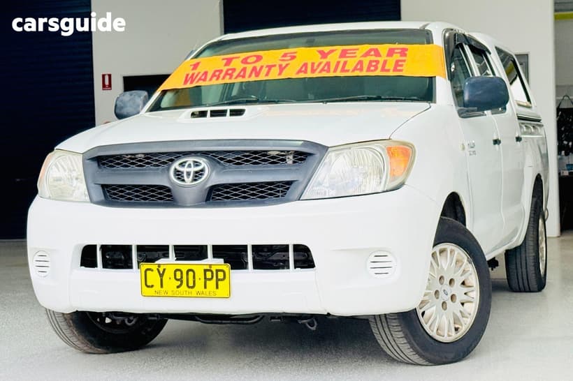 White 2006 Toyota Hilux Dual Cab Pick-up Sr