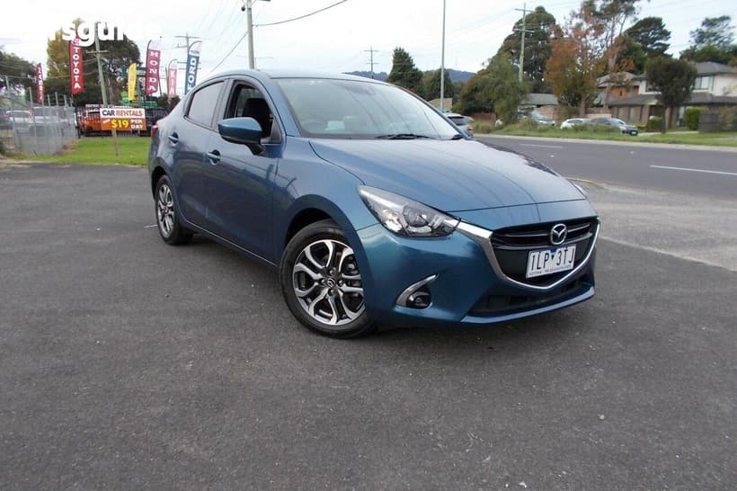 Blue 2017 Mazda 2 Sedan Gt