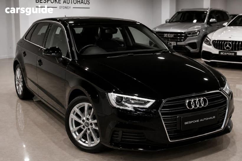Black 2017 Audi A3 Hatch 1.4 TFSI SPORTBACK COD 8V MY17