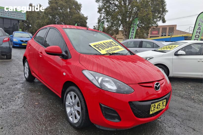 Red 2013 Mazda 2 Hatchback Neo Sport