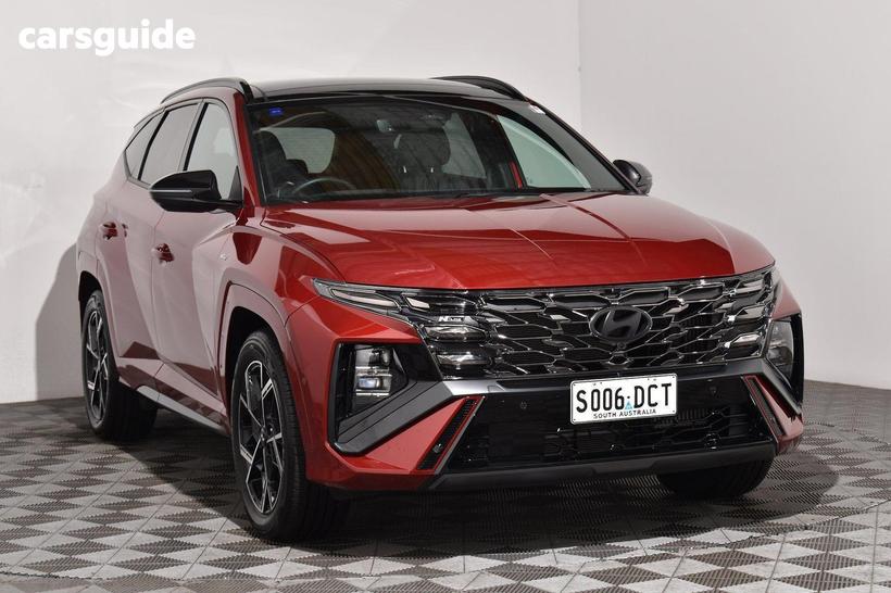 Red 2024 Hyundai Tucson Wagon Premium N Line Hybrid (Awd)