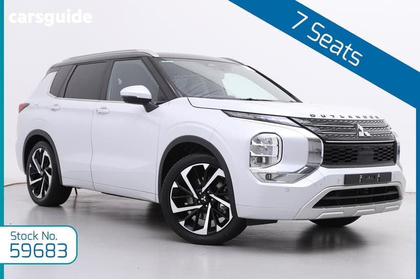 White 2022 Mitsubishi Outlander Wagon Exceed Tourer 7 Seat (Awd)