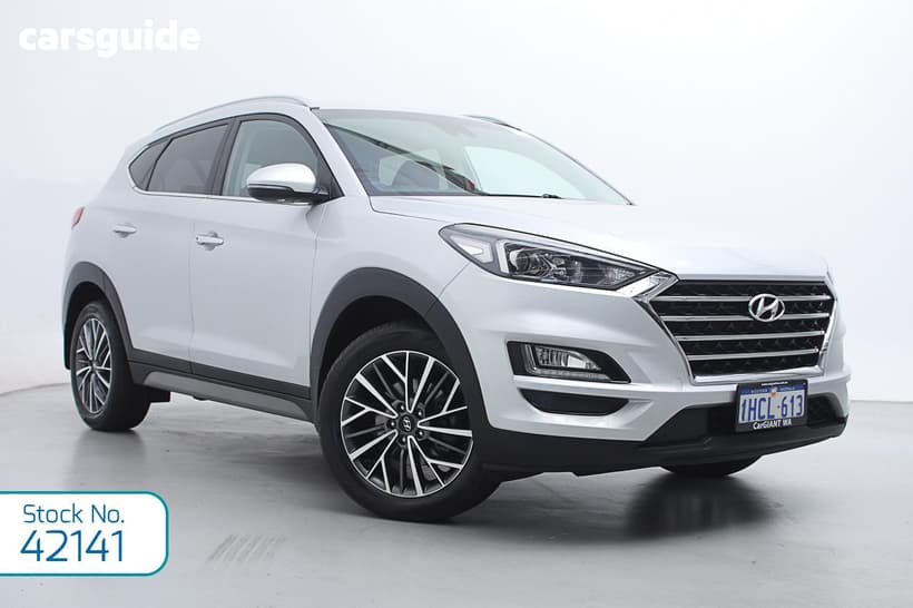 Silver 2020 Hyundai Tucson Wagon Elite (Awd) Black Int