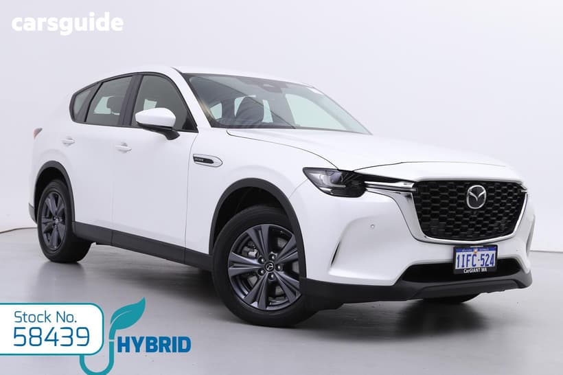 White 2023 Mazda CX-60 Wagon G40E Evolve Hybrid
