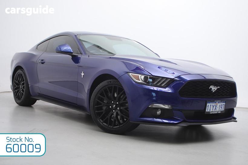Blue 2016 Ford Mustang Coupe Fastback 2.3 Gtdi