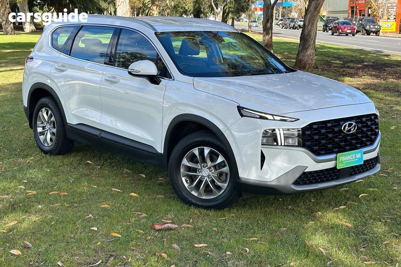 White 2023 Hyundai Santa FE Wagon Crdi (Awd)