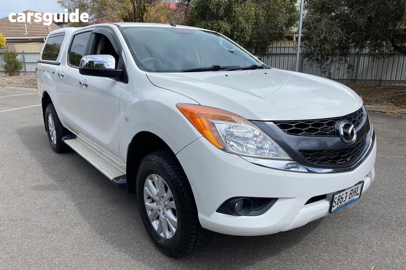 White 2014 Mazda BT-50 Dual Cab Utility Xtr (4X4)