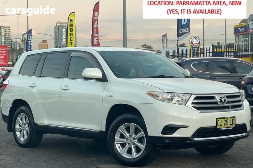 White 2010 Toyota Kluger Wagon Kx-R (4X4) 7 Seat