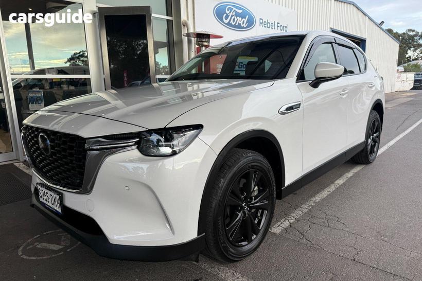 White 2024 Mazda CX-60 Wagon G40E Evolve Hybrid