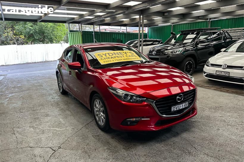 Red 2018 Mazda 3 Hatchback Maxx Sport